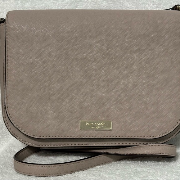 -SOLD-Kate Spade Emmie Flap Pebbled Leather Crossbody Bag Rose Smoke K8215 - Picture 15 of 15